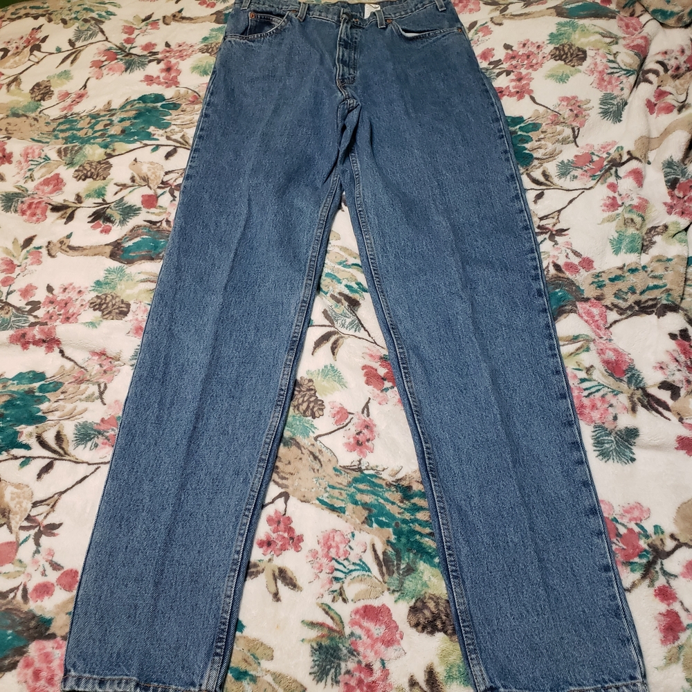 VTG Levi's 550 Relaxed Fit Tapered Leg Jeans Orange Tab 34x36 Made in Argentina